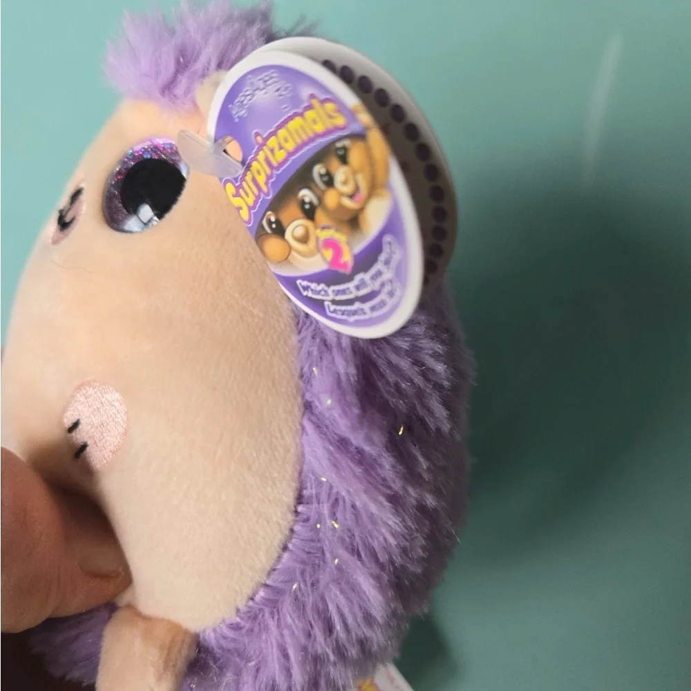 Surprizamals Mama Melanie The Purple Hedgehog Plush Stuffed Animal